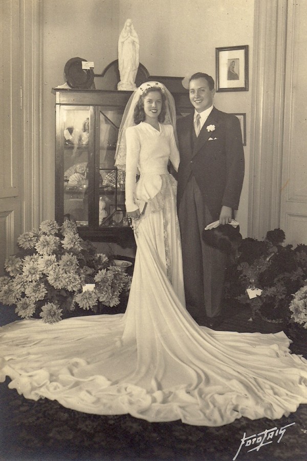 Casamiento Sara Blanco Hughes con Ricardo Ferrés Terra - 15 Abril 1944